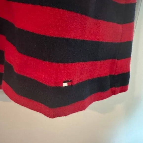 TOMMY HILFIGER RED, WHITE AND BLUE STRIPE TOP - Picture 4 of 5